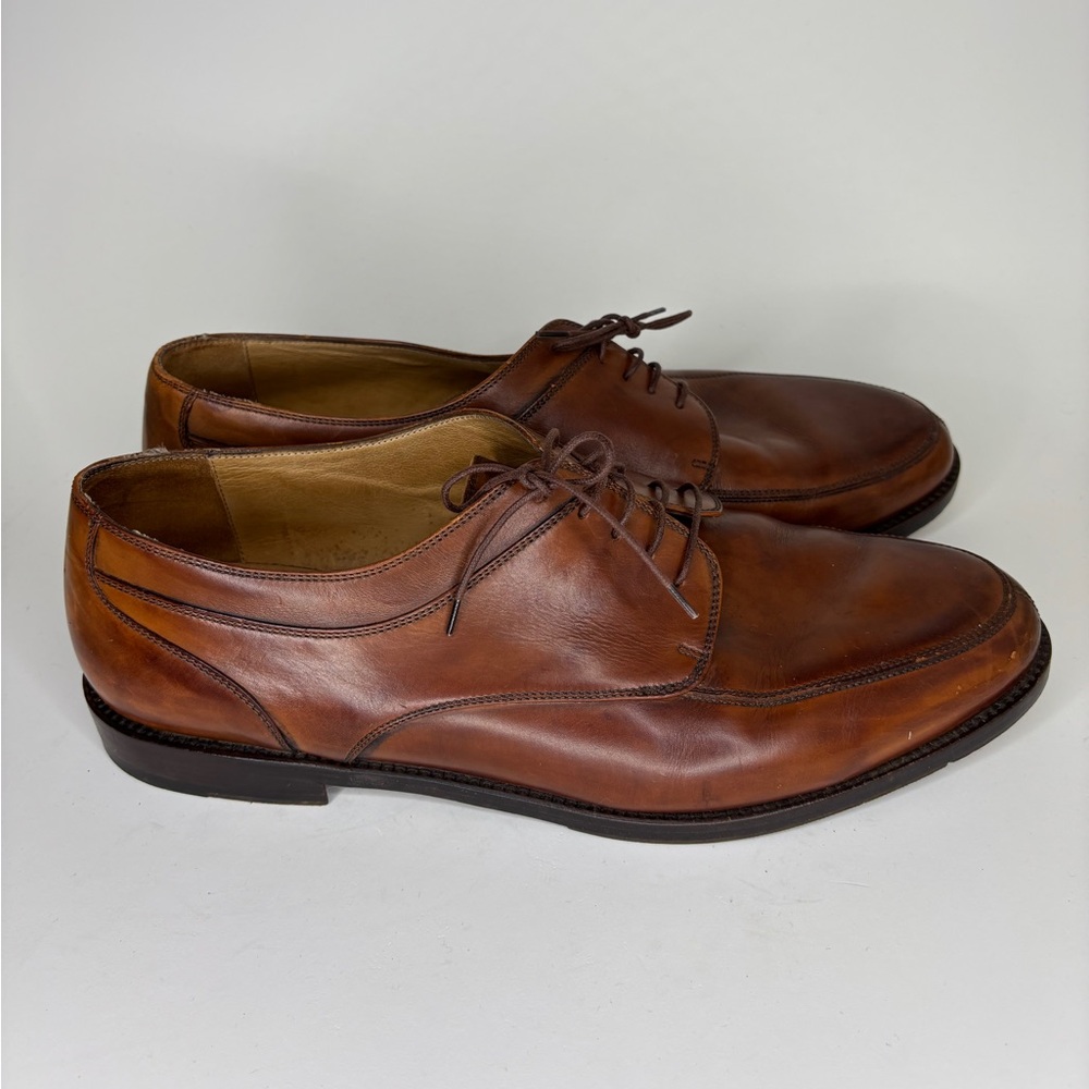 Bragano by Cole Haan Italian Oxfords Brown Leather Dress Shoes Men Size 13D